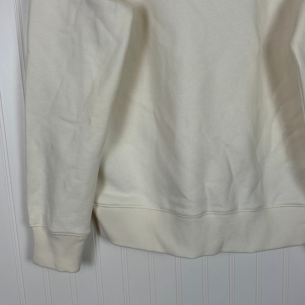 Tommy Hilfiger Sweater Mens M Cream Fall Basics Crew Neck Logo Preppy Classic - Picture 5 of 12